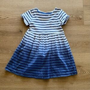 Mini Boden Striped Ombré Dress
